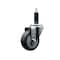 Service Caster 3.5'' Thermoplastic Rubber Wheel Swivel 1'' Expanding Stem Caster SCC-EX20S3514-TPRB-1 - alternate 1